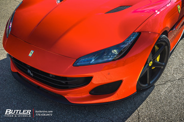 Ferrari Portofino with 20in Front and 21in Rear Vossen CG-201 Wheels and Michelin Pilot Sport 4S Tires with Capristo Exhaust