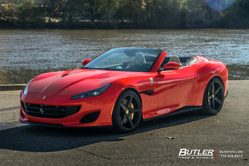 Ferrari Portofino with 20in Front and 21in Rear Vossen CG-201 Wheels and Michelin Pilot Sport 4S Tires with Capristo Exhaust