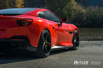 Ferrari Portofino with 20in Front and 21in Rear Vossen CG-201 Wheels and Michelin Pilot Sport 4S Tires with Capristo Exhaust