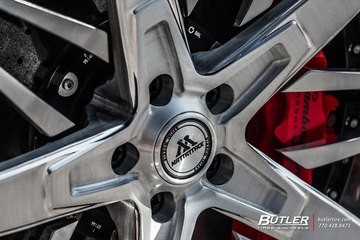 Lowered 1016 Industries Lamborghini Huracan Spyders on custom 21in Savini SV88D Wheels