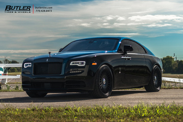 Black Badge Adamas Rolls Royce Wraith on 22in Vossen ML-R1 Wheels