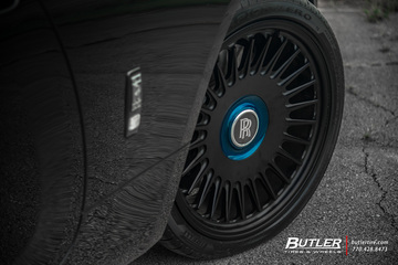 Black Badge Adamas Rolls Royce Wraith on 22in Vossen ML-R1 Wheels