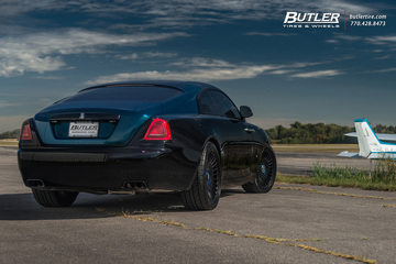 Black Badge Adamas Rolls Royce Wraith on 22in Vossen ML-R1 Wheels