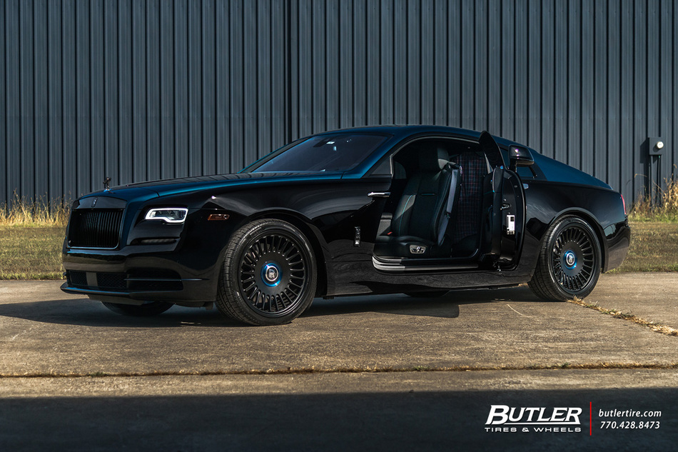 Black Badge Adamas Rolls Royce Wraith on Vossen MLR1