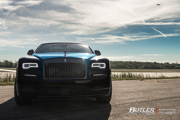 Black Badge Adamas Rolls Royce Wraith on 22in Vossen ML-R1 Wheels
