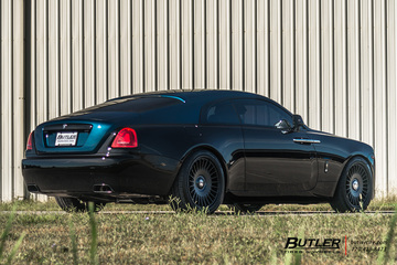 Black Badge Adamas Rolls Royce Wraith on 22in Vossen ML-R1 Wheels