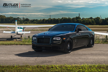 Black Badge Adamas Rolls Royce Wraith on 22in Vossen ML-R1 Wheels