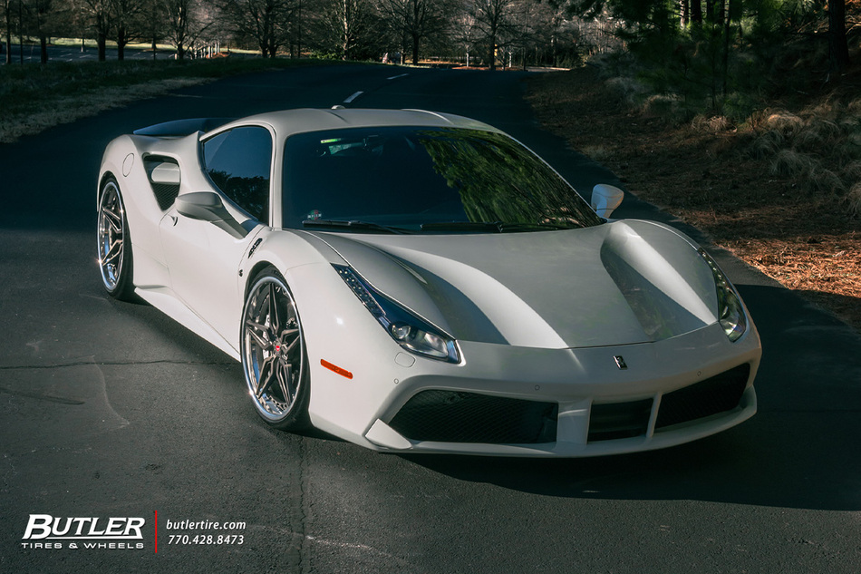 Ferrari 488 With 22in Rear 21in Front Vossen M X1 Wheels And Michelin Pilot Sport 4 S Tires 25