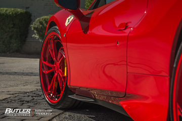 Gucci Mane Ferrari F8 Tributo on Custom 21in AG Luxury AGL47 Wheels