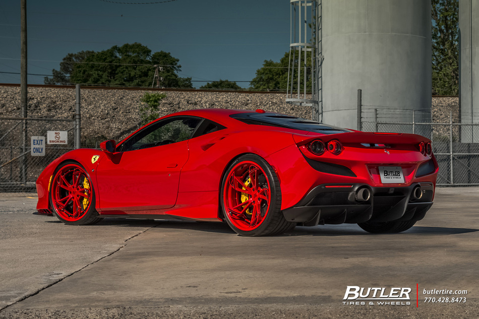 Ferrari F8 Tributo With 21in Ag Luxury Agl47 Wheels And Continental Tires 8
