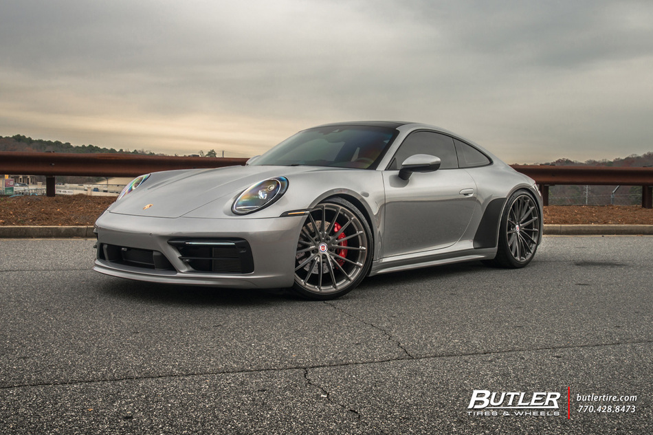 Porsche 992 911 Carrera S With 21in Front And 22in Rear Hre P103 Wheels And Continental 5