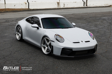 Porsche 992 911 GT3 Touring on 1886 Forged S005 Wheels and Michelin Pilot Sport 4S Tires by Butler Tire and Wheels